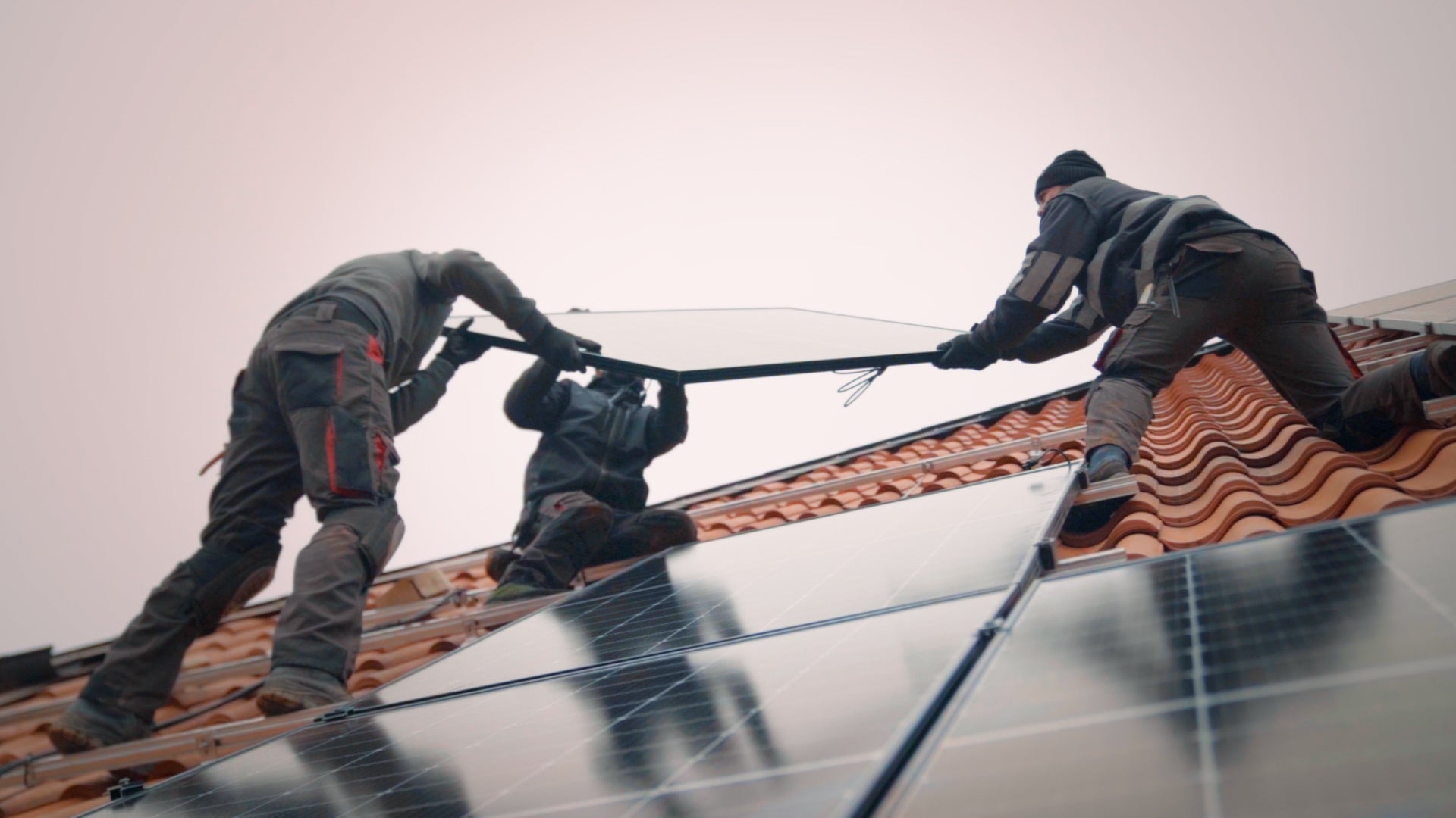 Solarmodulmontage Rittergut Banteln