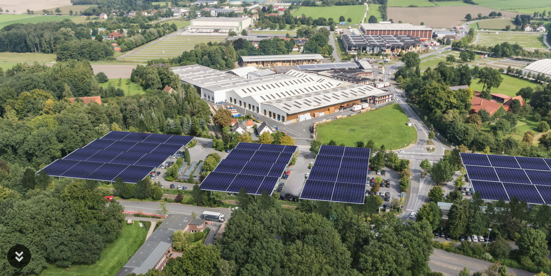 Solar-Carport der Green in Business, Halle (Westfalen)